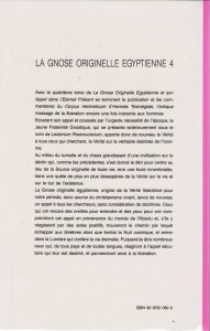 La Gnose originelle égyptienne Tome 4
