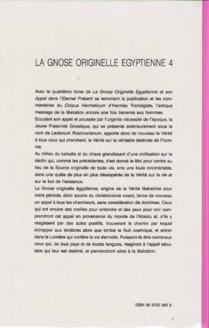 La Gnose originelle égyptienne Tome 4