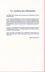 Le Mystère des Béatitudes