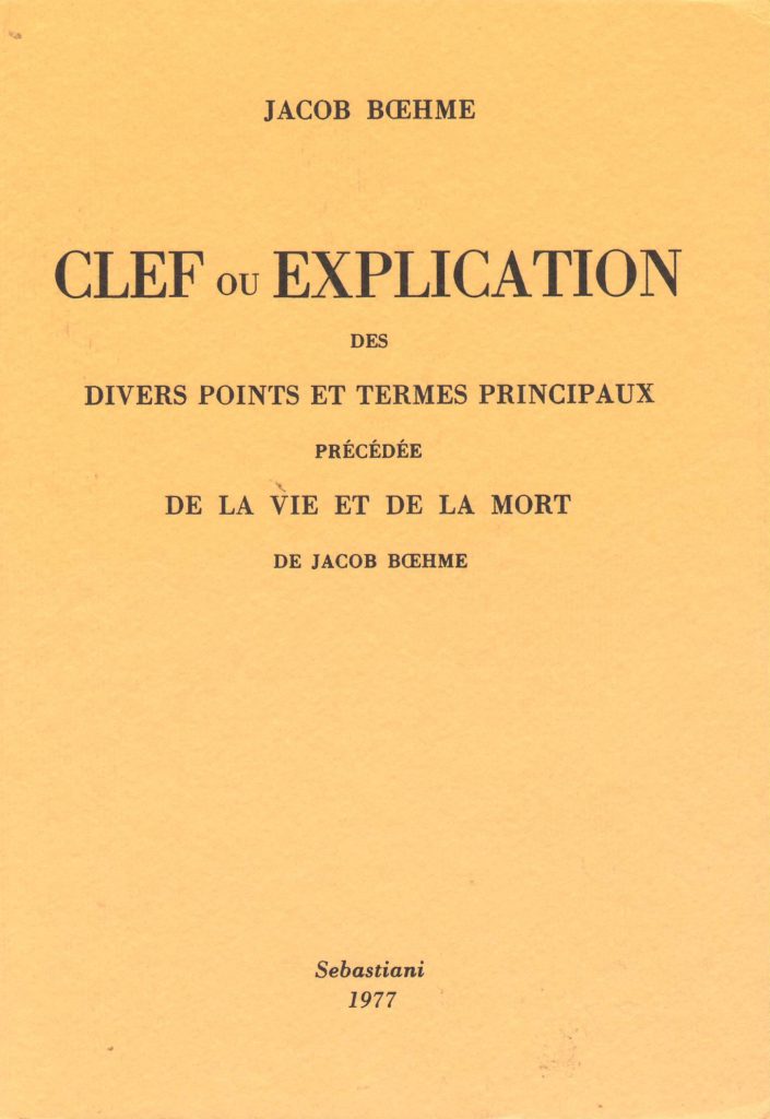 Clef ou explication de divers points et termes principaux