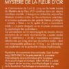 Livre Commentaire sur le Mystère de la Fleur d'Or - Jung - verso