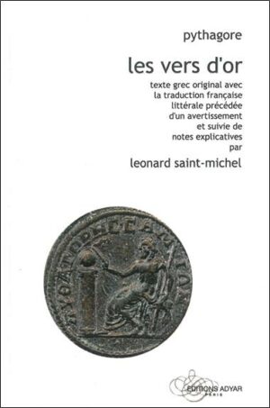 Livre Les Vers d'Or - Pythagore - couverture