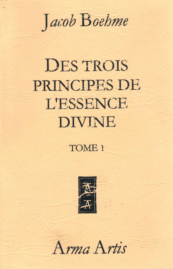 Des trois principes de l'essence divine