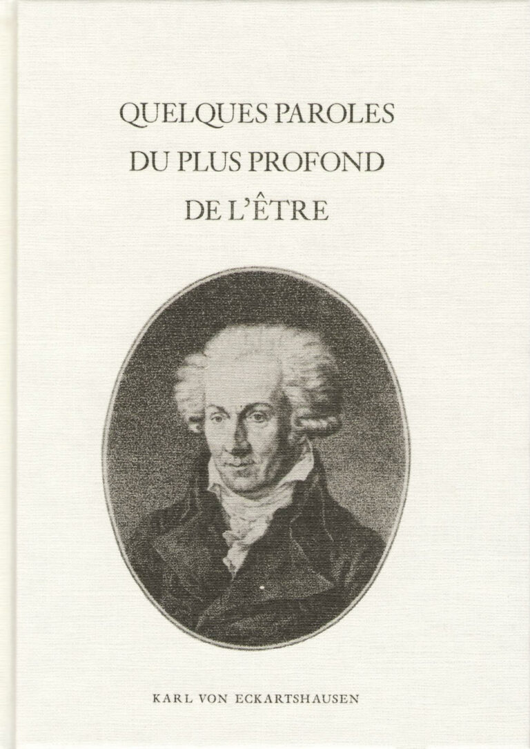 Livre Quelques paroles du plus profond de l'être - Karl von Eckhartshausen