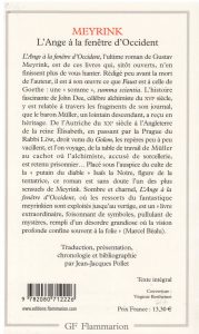 L'ange à la fenêtre d'Occident