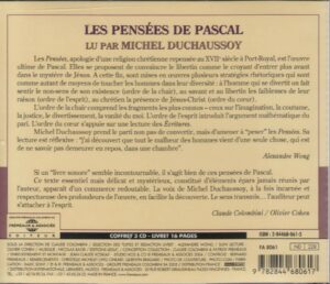 CD Les pensées de Pascal (3CD)