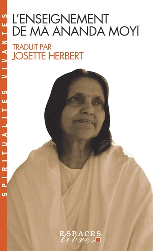 Livre L'Enseignement de Mâ Ananda Moyî - couverture