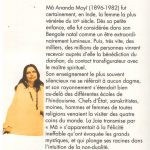 L'Enseignement de Mâ Ananda Moyî