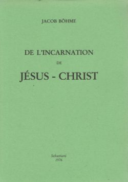 De l'incarnation de Jésus Christ