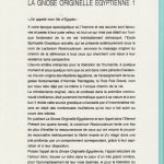 La Gnose originelle égyptienne Tome 1