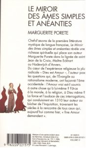 Le miroir des âmes simples et anéanties