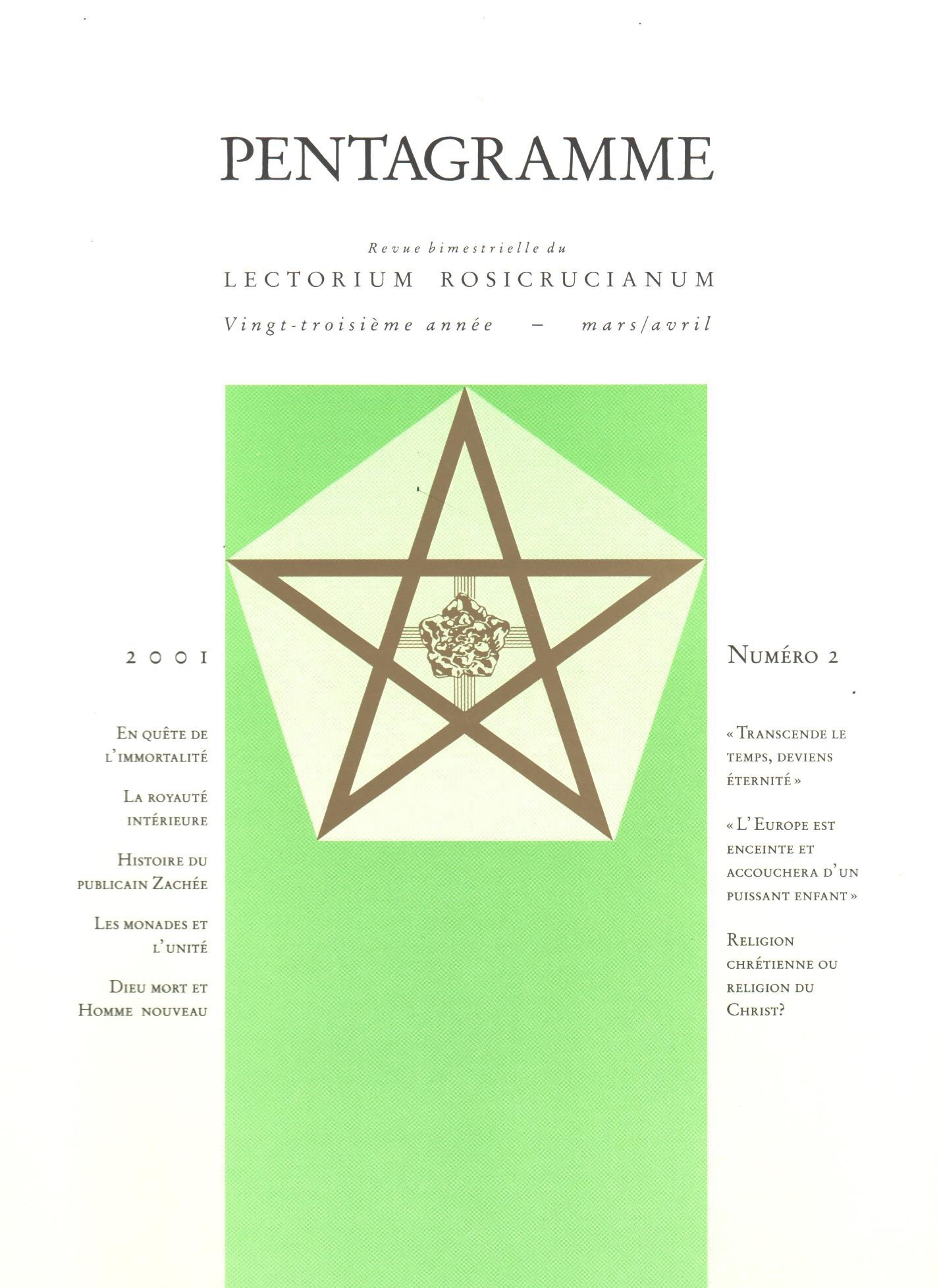 Revue Pentagramme n°2 - 2001