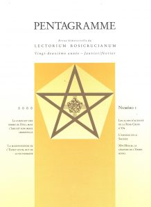 Revue Pentagramme n°1 2000