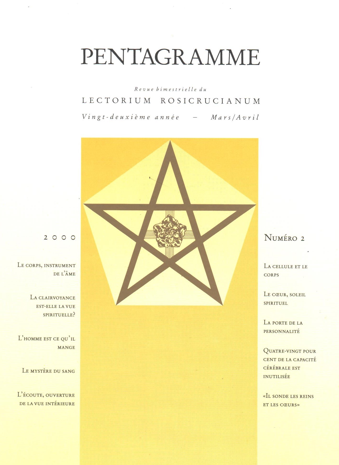 Revue Pentagramme n°2 -2000