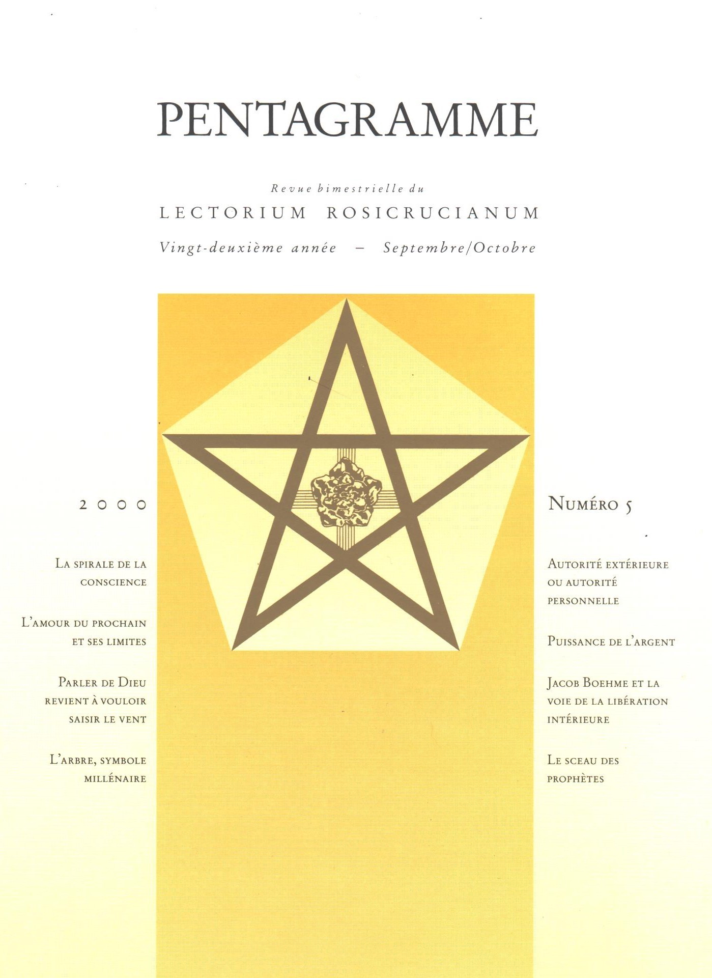 Revue Pentagramme n°5 - 2000