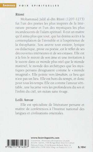 Livre Rumi, la religion de l'amour - Leili Anvar - verso