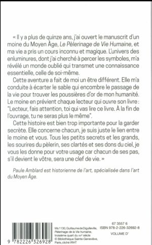 Livre Un pèlerinage intérieur - Paule Amblard - verso