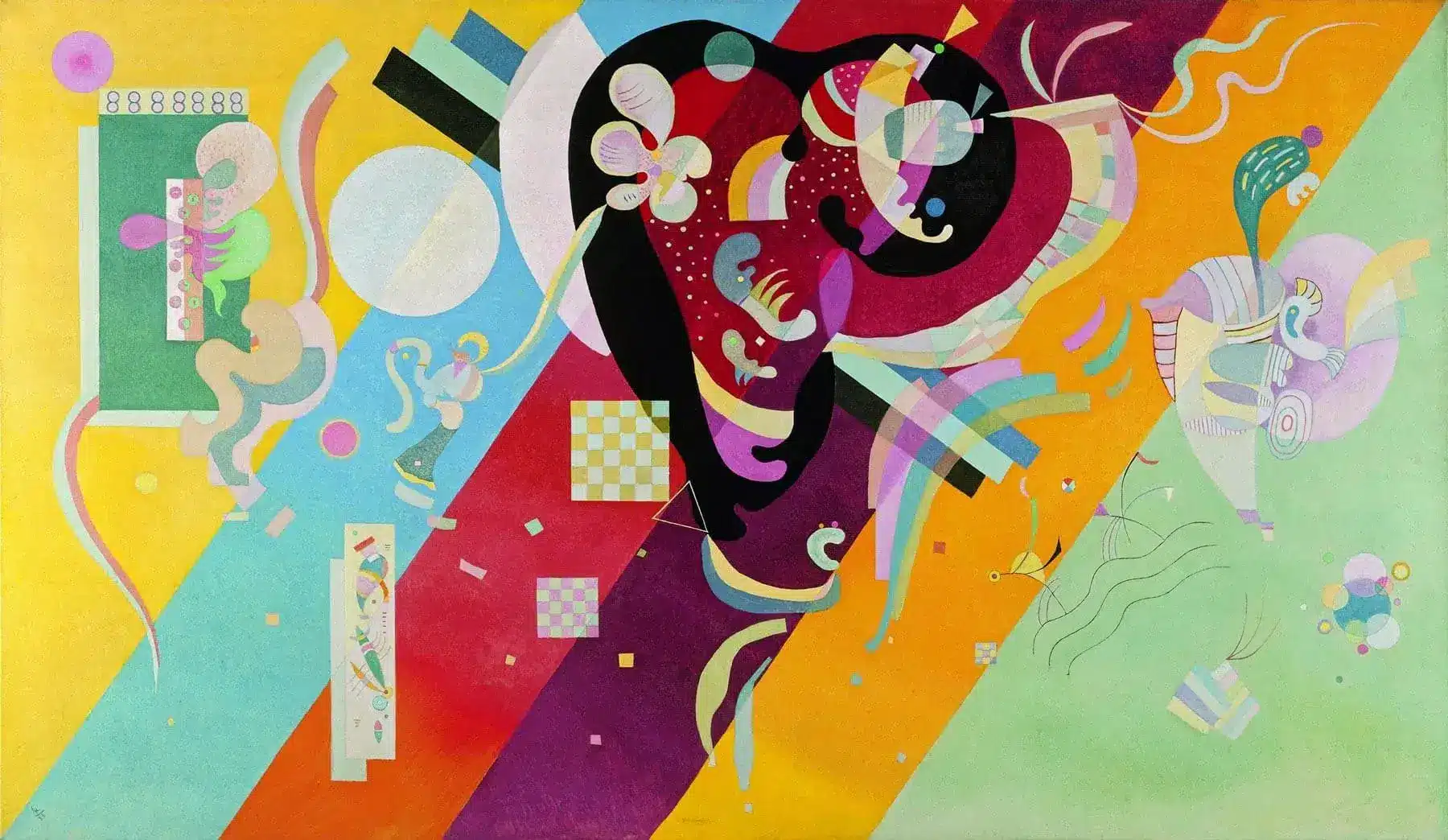 Wassily Kandinsky, composition IX, huile sur toile