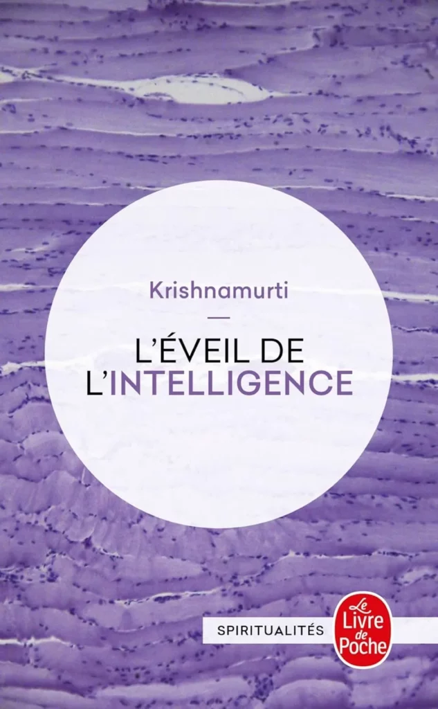 Livre L'Eveil de l'intelligence - Krishnamurti - couverture