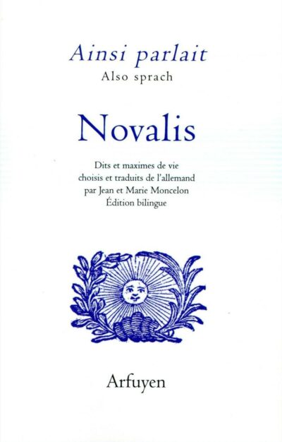 Livre Ainsi parlait Novalis - couverture
